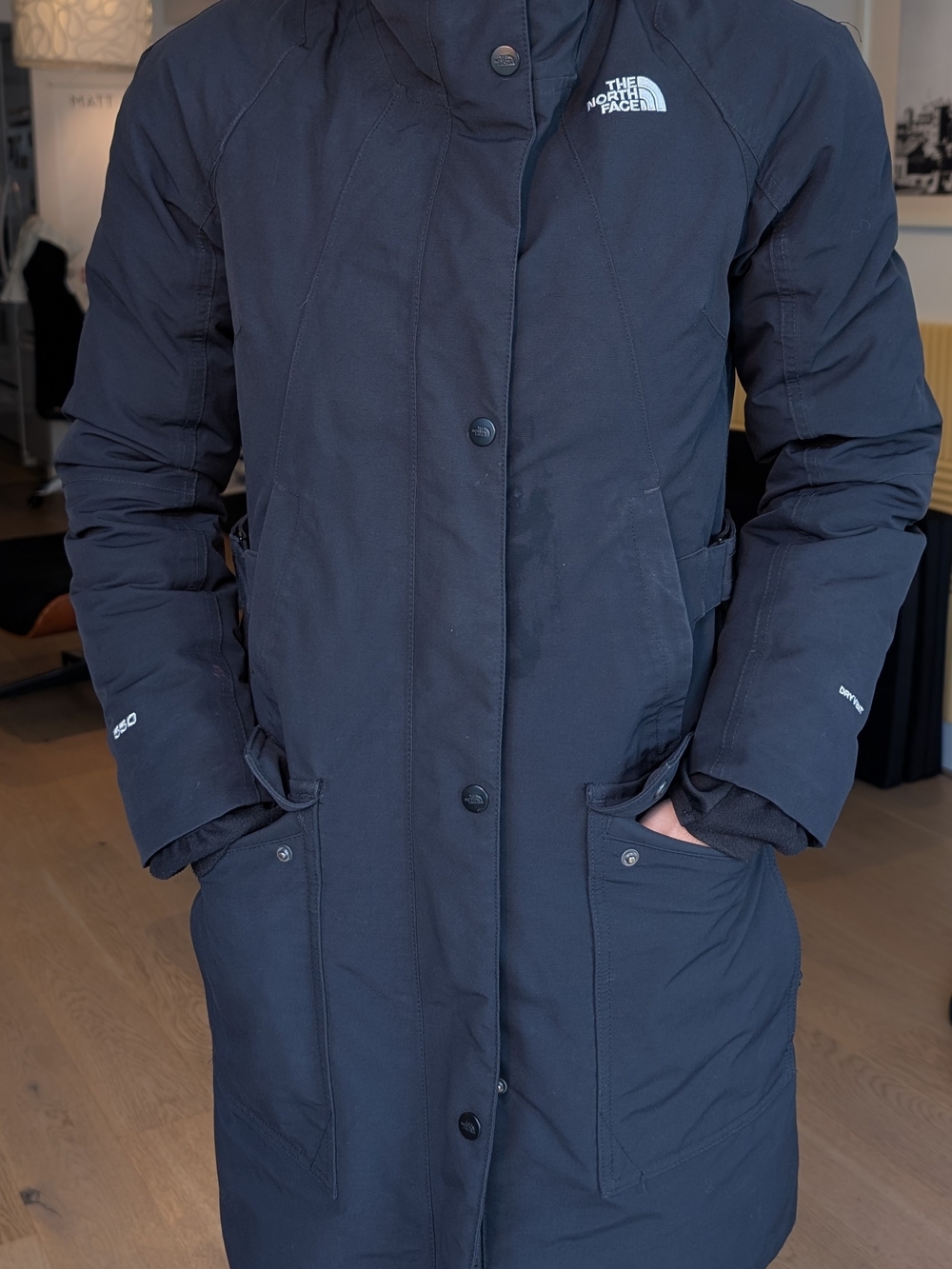 The North Face Women’s Black Insulated Parka with Faux Fur Hood- XS